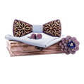 Pajarita de madera con pañuelo y gemelos Gaira 709213