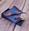 Pajarita de madera con pañuelo y gemelos Gaira 709212