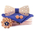Pajarita de madera con pañuelo y gemelos Gaira 709213