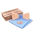 Pajarita de madera con pañuelo y gemelos Gaira 709219