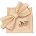 Pajarita de madera con pañuelo y gemelos Gaira 709091
