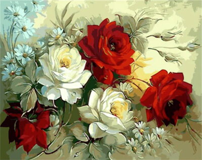 Malování podle čísel Růže M992553