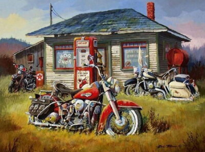 Malování podle čísel Harley Davidson M992572