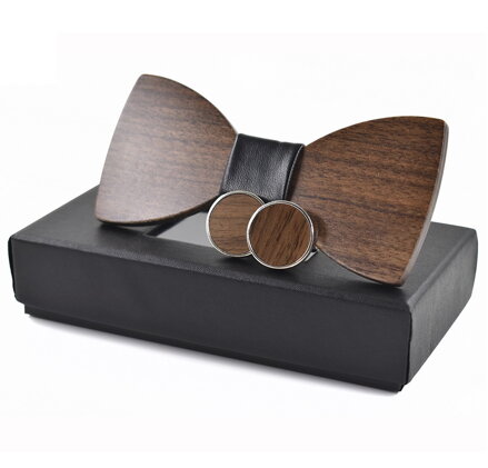 Pajarita de madera con gemelos Gaira 709041