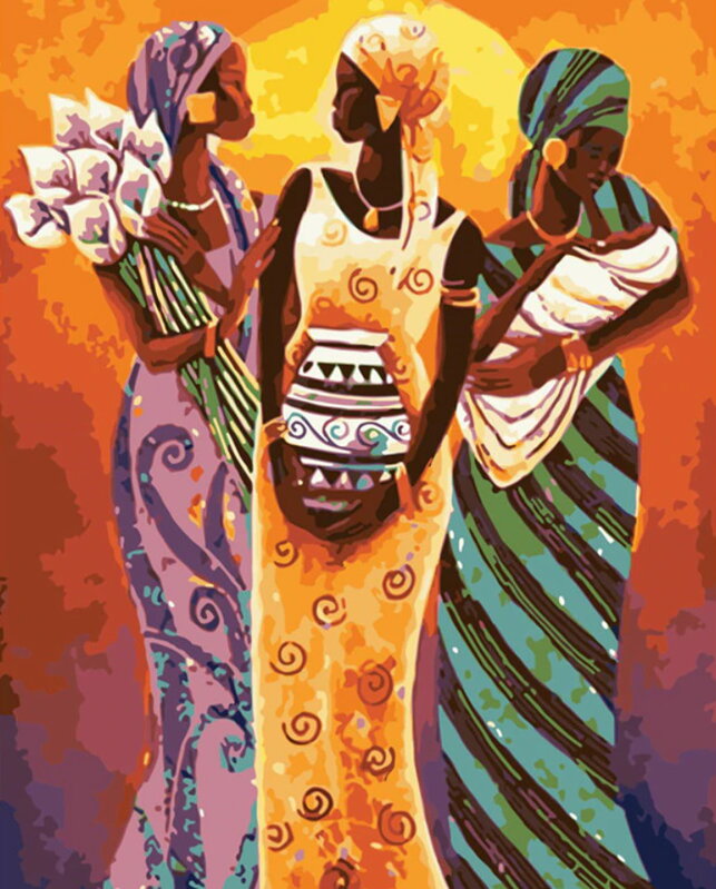 Malování podle čísel Africké ženy M992265
